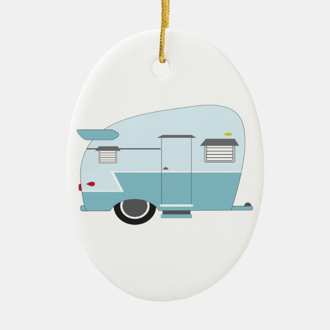 Camper Ceramic Ornament (Front)