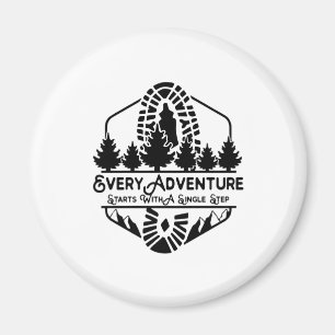 Camper Everyday Adventure Start With A Single Step Magnet