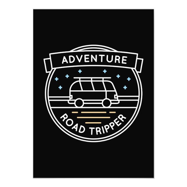 Camper Gift Adventure Road Tripper Photo Print (Front)