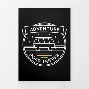 Camper Gift Adventure Road Tripper Tri-Fold Card