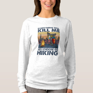 Camper Gift Go Hiking With Cat Birthday T-Shirt