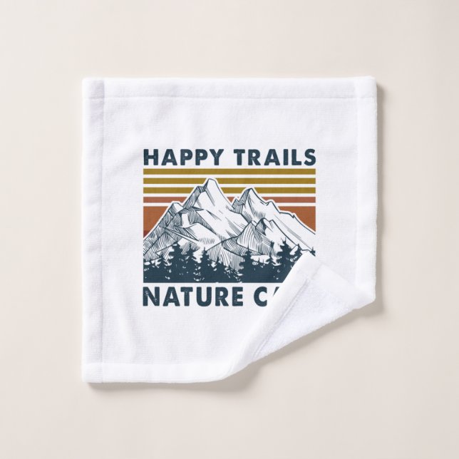 Camper Gift | Happy Trails Nature Call Birthday Wash Cloth (Wash Cloth)