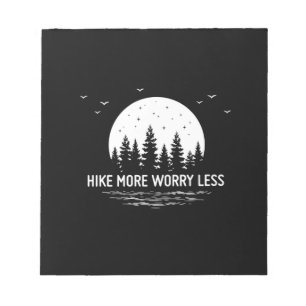 Camper Gift Hike More Worry Less Birthday Notepad