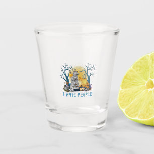 Camper Gift   Hiking In Halloween Birthday Shot Glass