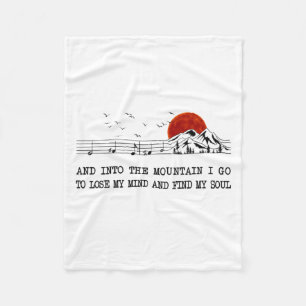 Camper Gift I Go To Find My Soul Birthday Fleece Blanket