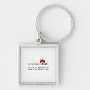 Camper Gift I Go To Find My Soul Birthday Key Ring