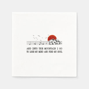 Camper Gift I Go To Find My Soul Birthday Napkin