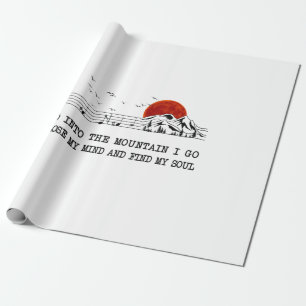 Camper Gift   I Go To Find My Soul Birthday Wrapping Paper