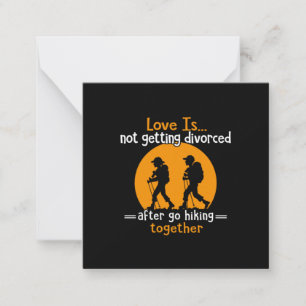 Camper Gift Love Is Not Getting Devorced Xmas Card