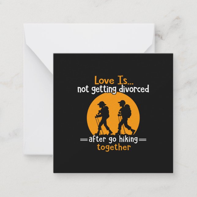 Camper Gift | Love Is Not Getting Devorced Xmas Card (Front)
