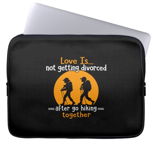 Camper Gift | Love Is Not Getting Devorced Xmas Laptop Sleeve (Front)