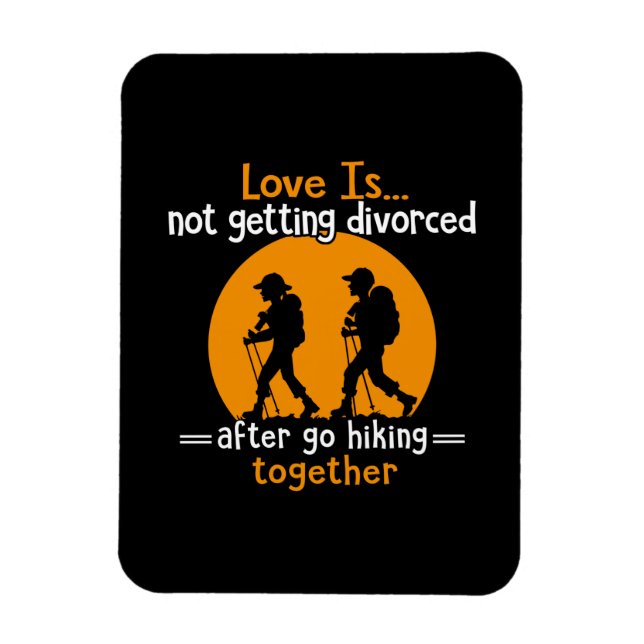 Camper Gift | Love Is Not Getting Devorced Xmas Magnet (Vertical)