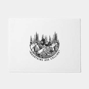 Camper Gift   Mountains Are Calling Birthday Doormat