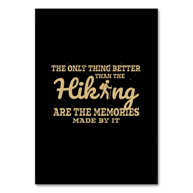 Camper Gift |The Only Thing Better Than The Hiking Table Number (Front)