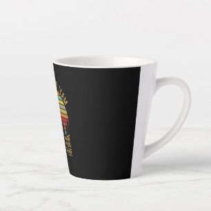 Camper Gift Vintage Sloth Hiking Team Birthday Latte Mug