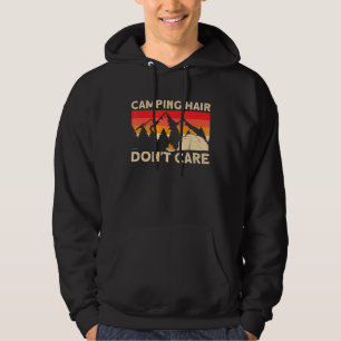 Camper Girl Mum Grandma Tent Camping Hair Dont Car Hoodie