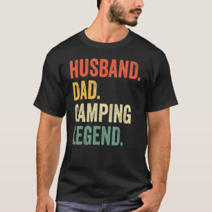 Camper Husband Dad Camping Legend Vintage Father's T-Shirt