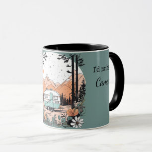 Camper In the Mountains Add Name & Text Gift Mug