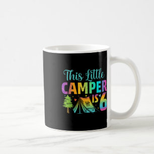 Camper Kids Birthday 6 Years Old Camping 6th B-day Coffee Mug