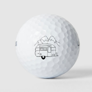Camper Mountains Journey Explore Golf Balls