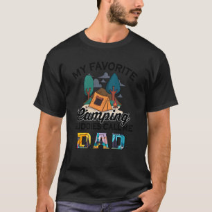 Camper My Favourite Camping Buddy Calls Me Dad Fat T-Shirt