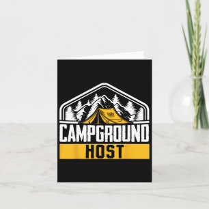 Camper Outdoor Tent Campground Host Card