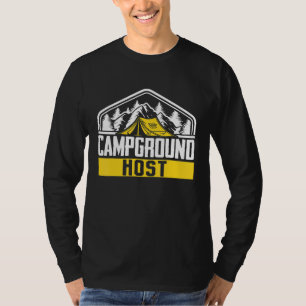 Camper Outdoor Tent Campground Host T-Shirt