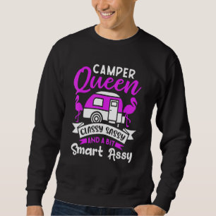 Camper Queen Classy Sassy And A Bit Smart Assy Cut Sweatshirt