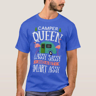 Camper Queen Classy Sassy Smart Camping RV family T-Shirt