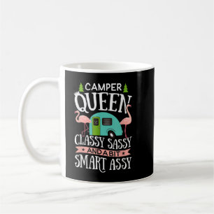 Camper Queen Classy Sassy Smart Funny Women Girls Coffee Mug