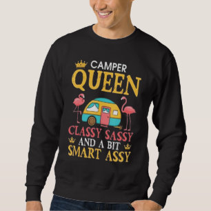 Camper Queen Classy Sassy Smart Funny Women Girls Sweatshirt
