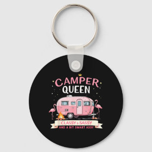 Camper Queen Cly Sy a bit Smart y Glamng Humour 1 Key Ring
