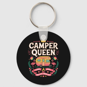 Camper Queen Cly Sy a bit Smart y Glamng Humour Key Ring