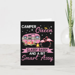 Camper Queen Cly Sy Smart Y Camping Rv Gifts Women Card