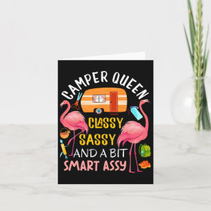 Camper Queen Cly Sy Smart Y Cool Camping Gift Rv  Card