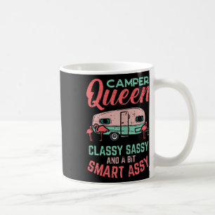 Camper Queen Cly Sy Smart Y Cute Camping Women Coffee Mug