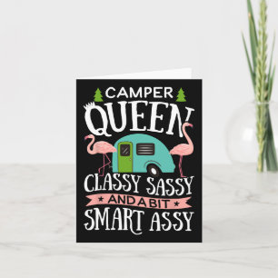 Camper Queen Cly Sy Smart Y T Shirt Camping Rv Gif Card