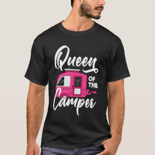 Camper Queen Women Girls Camping funny T-Shirt