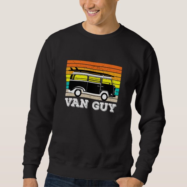 Camper Retro Vintage Van Life Caravan 1 Sweatshirt (Front)