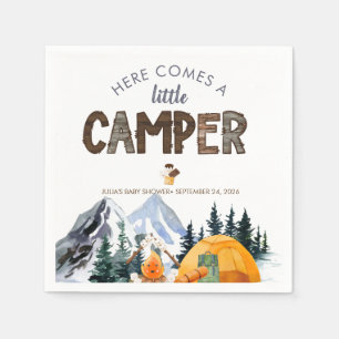 Camper Rustic Baby Shower Napkin