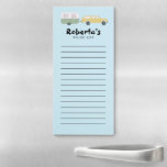 Camper RV Trailer Custom Grocery Shop To-DO List Magnetic Notepad<br><div class="desc">Make your shopping lists in style with this customisable grocery shopping or to-do list notepad. Change the text to suit your needs. Keep or delete the lines too. Check my shop for more!</div>