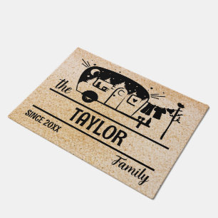 Camper RV Travel Trailer Camping Campervan Caravan Doormat