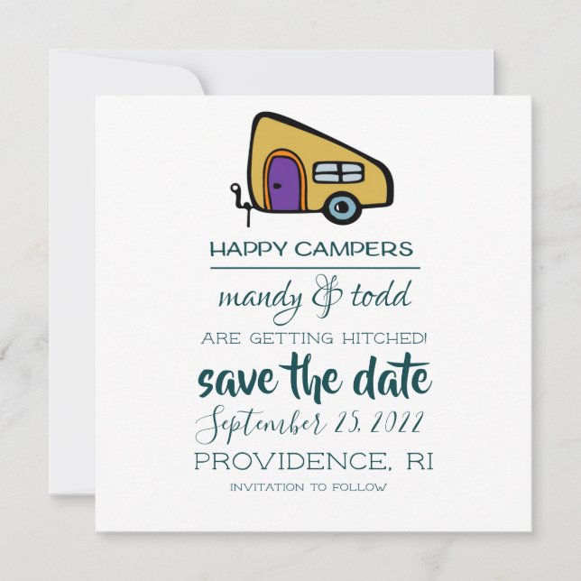 Camper Save The Date (Front)