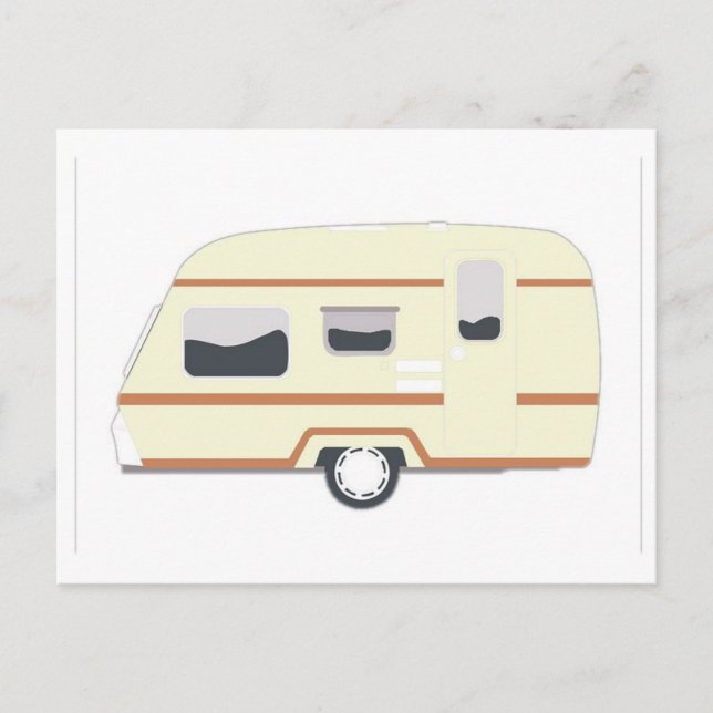 Camper Trailer Camping Van Postcard (Front)