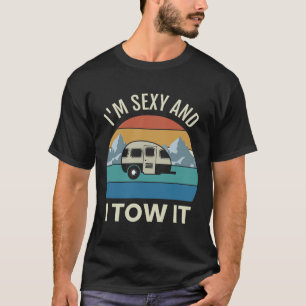 Camper Trailer Camping Vintage Y And I Tow It Tear T-Shirt