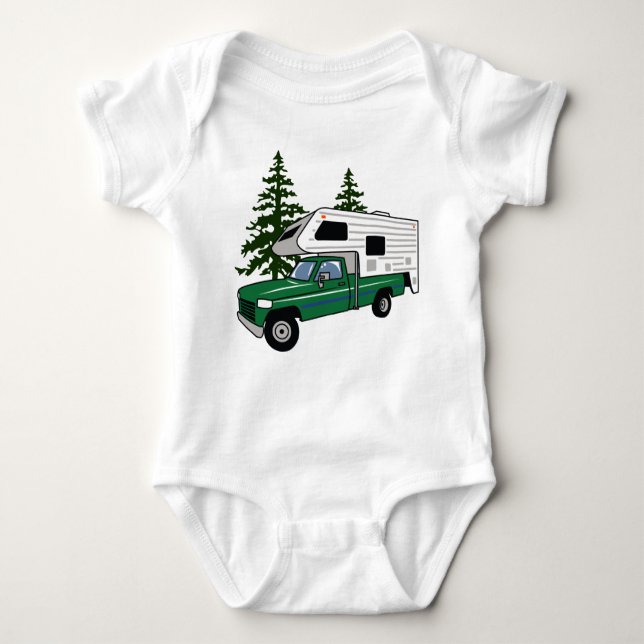 Camper Truck Baby Bodysuit (Front)