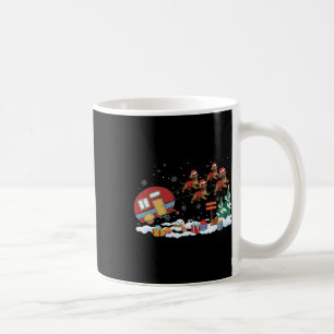 Camper Van Dachshund Dog Sleigh Santa Hat Christma Coffee Mug