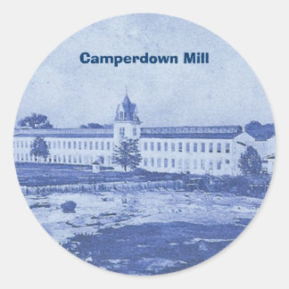 Camperdown Blue Stcker Classic Round Sticker