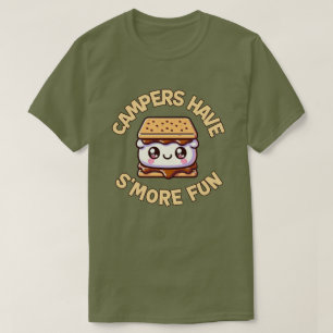 Campers Have S’more Fun Punny Kawaii Camping T-Shirt