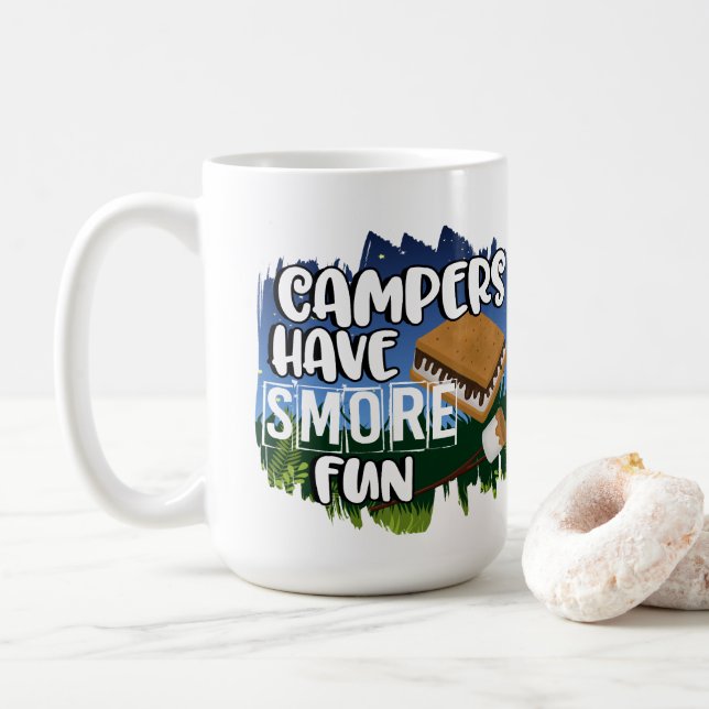 Campers Have S'more Fun Coffee Mug (With Donut)
